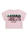 Guess Sequin-embellished T-shirt In Pink