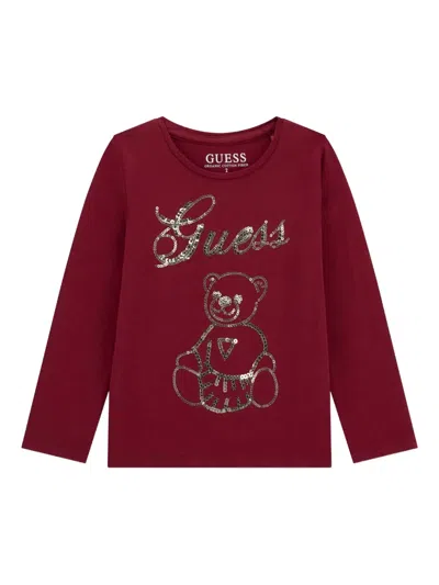 GUESS SEQUIN-EMBELLISHED T-SHIRT