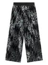 Guess Sequin-embellished Velvet Trousers In Black