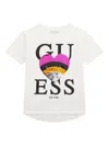 Guess Sequin Heart T-shirt In White