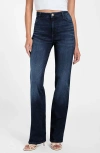 Guess Women's Straight Fit Mid Rise Jeans In Blue