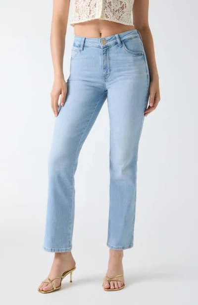 Guess Sexy Straight Leg Jeans In Blue