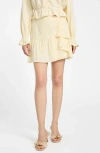 Guess Shaelo Gauze Ruffle Miniskirt