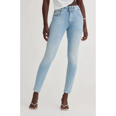 Guess Shape Up High Waist Ankle Skinny Jeans In Blue