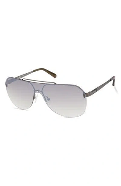 Guess Shield Sunglasses In Metallic