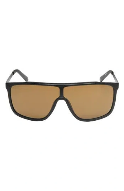 Guess Shield Sunglasses In Gold