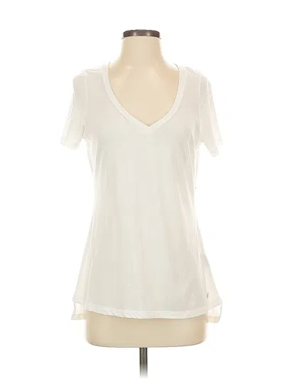 Pre-owned Guess Short Sleeve T-shirt In White