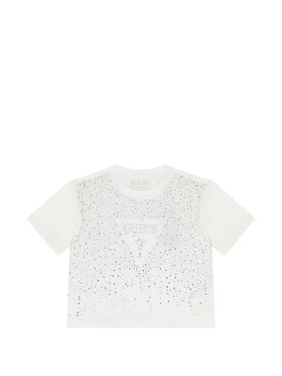 Guess Kids' Short-sleeve T-shirt In White