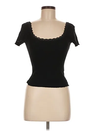 Pre-owned Guess Short Sleeve T-shirt In Black