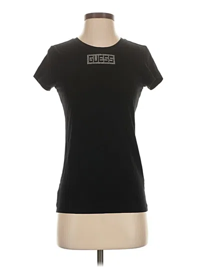 Pre-owned Guess Short Sleeve T-shirt In Black