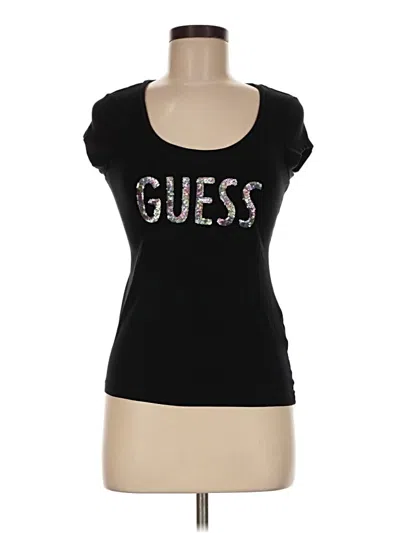Pre-owned Guess Short Sleeve T-shirt In Black