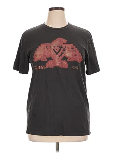 Pre-owned Guess Short Sleeve T-shirt In Black