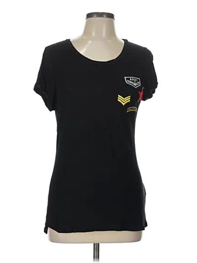 Pre-owned Guess Short Sleeve T-shirt In Black