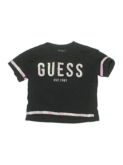 Pre-owned Guess Kids' Short Sleeve T-shirt In Black