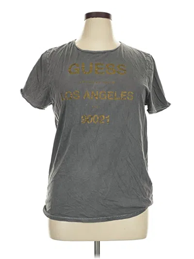 Pre-owned Guess Short Sleeve T-shirt In Gray