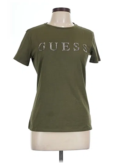 Pre-owned Guess Short Sleeve T-shirt In Green