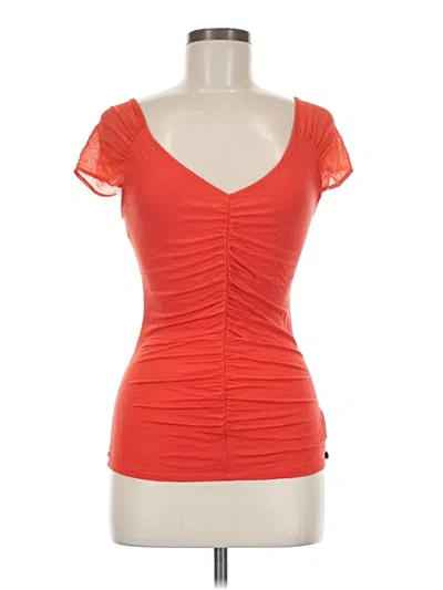 Pre-owned Guess Short Sleeve T-shirt In Orange
