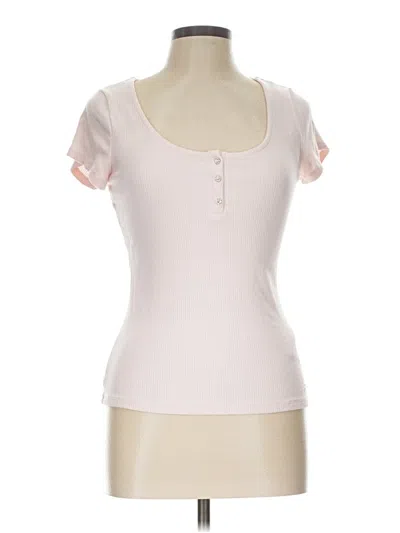 Pre-owned Guess Short Sleeve T-shirt In Pink