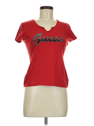 Pre-owned Guess Short Sleeve T-shirt In Red
