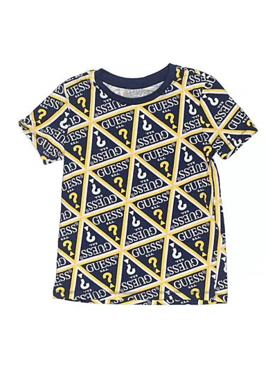 Pre-owned Guess Kids' Short Sleeve T-shirt In Yellow