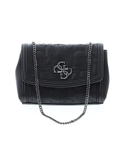 Pre-owned Guess Shoulder Bag In Black