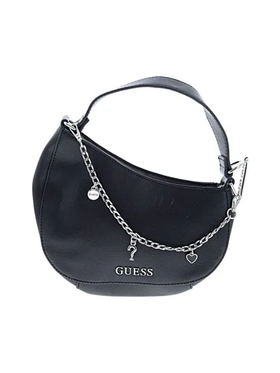 Pre-owned Guess Shoulder Bag In Black
