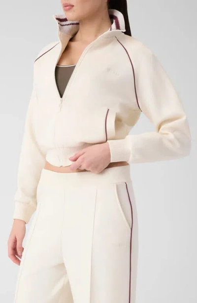 Guess Sibilla Full Zip Sweatshirt In Neutral