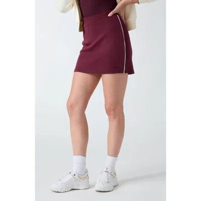 Guess Sibilla Mini Skirt In Burgundy