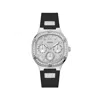 Guess Black Silicone Watch In Black