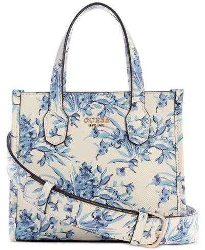 Guess Silvana Two-compartment Mini Tote In Floral