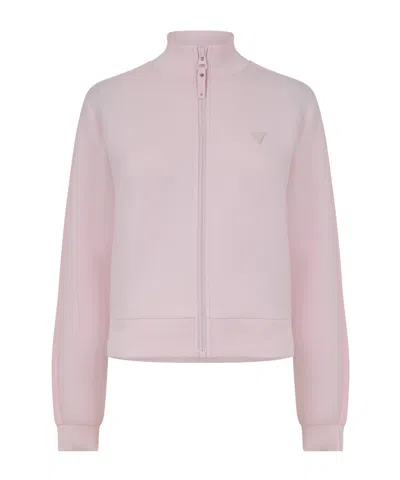 Guess Simple Hoodie In Pink