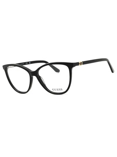 Guess Sleek Cat Eye Eyeglasses For Women In Black