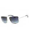Guess Sleek Rectangular Men's Sunglasses In Blue