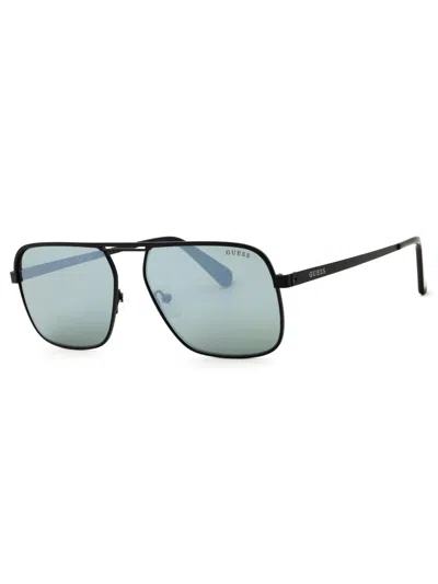 Guess Sleek Rectangular Sunglasses For Men In Black