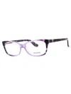 Guess Sleek Rectangular Women's Eyeglasses In Multi