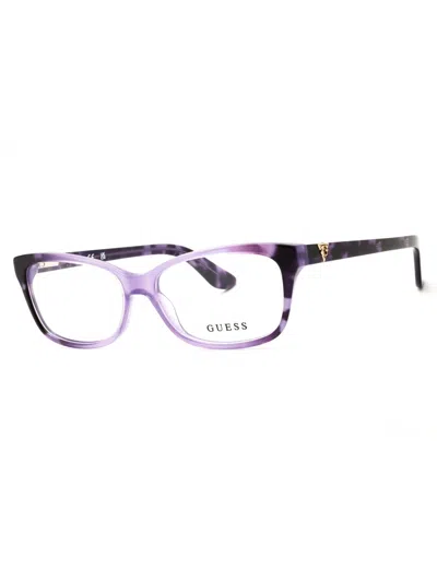 Guess Sleek Rectangular Women's Eyeglasses In Multi