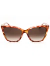 Guess Rectangular Women's Sunglasses In Brown