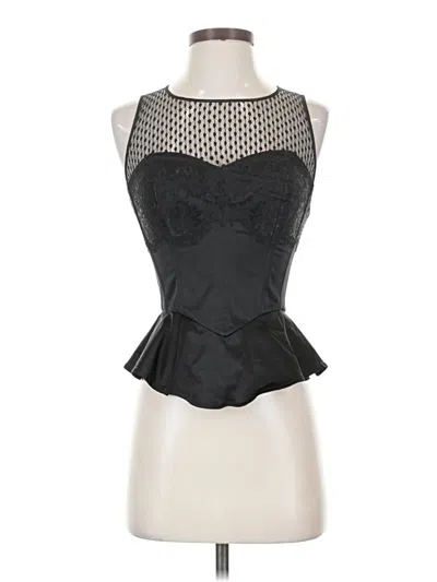 Pre-owned Guess Sleeveless Blouse In Black
