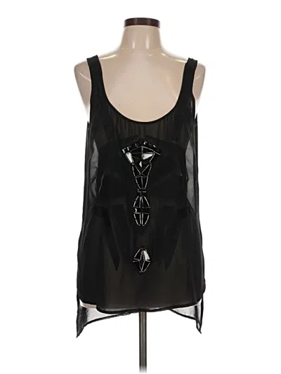 Pre-owned Guess Sleeveless Blouse In Black