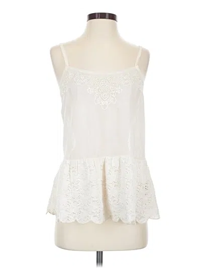 Pre-owned Guess Sleeveless Blouse In Ivory