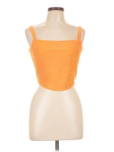 Pre-owned Guess Sleeveless Blouse In Orange