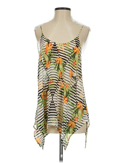 Pre-owned Guess Sleeveless Blouse In Orange