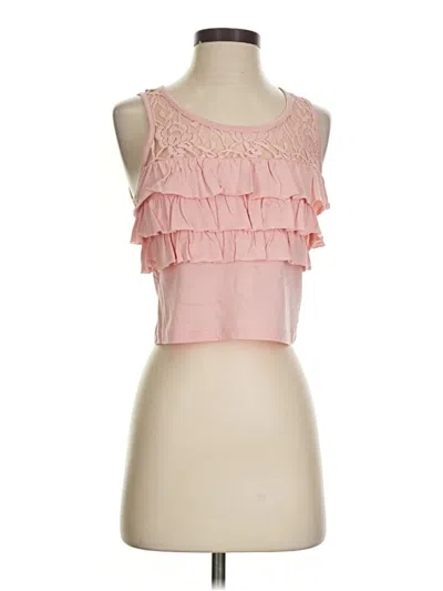 Pre-owned Guess Sleeveless Blouse In Pink