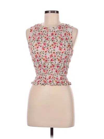 Pre-owned Guess Sleeveless Blouse In Pink