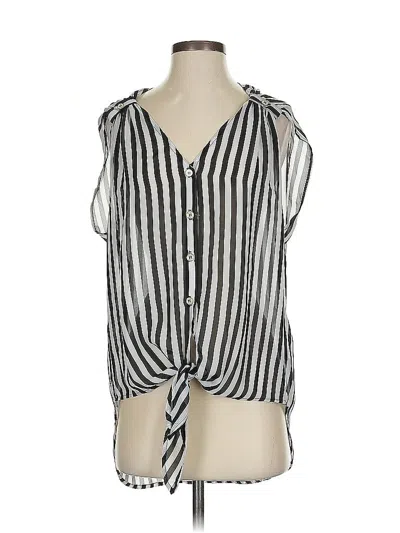 Pre-owned Guess Sleeveless Blouse In Silver