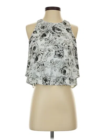 Pre-owned Guess Sleeveless Blouse In Silver