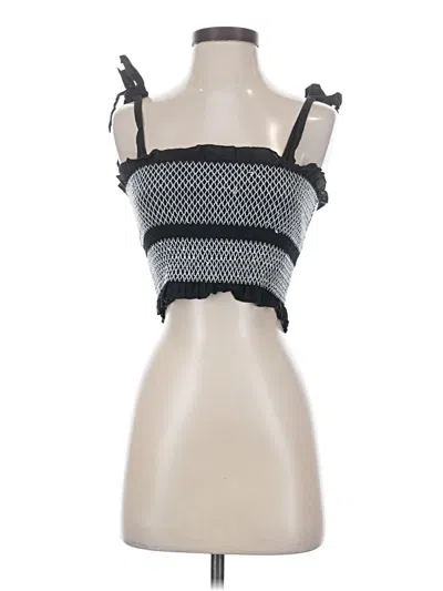 Pre-owned Guess Sleeveless Top Gray Strapless Neckline Tops