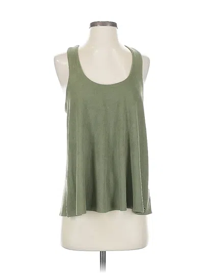 Pre-owned Guess Sleeveless Top Green Halter Neckline Tops