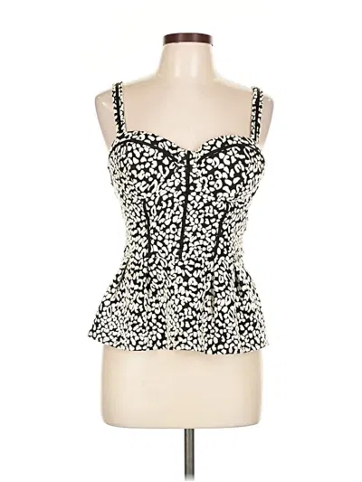 Pre-owned Guess Sleeveless Top Ivory Sweetheart Neckline Tops In White