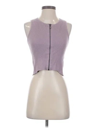 Pre-owned Guess Sleeveless Top Purple Halter Neckline Tops